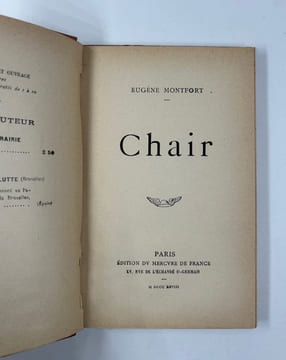Chair. Envoi à Georges Clémenceau : A M. Georges Clémenceau dans un sentiment d'admiration profonde pour son action salutaire. E. M. . Eugène MONFORT