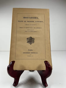 Sroutabodha, traité de prosodie sanscrite, composé par Kâlidâsa, publié et traduit par M. Ed. Lancereau