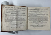 Nouveau dictionnaire portatif des langues françoise et angloise ; contenant tous les mots dont l'usage est autorisé par les meilleurs auteurs. Huitième édition, revue avec soin sur la dernière donnée à Londres, & augmentée ... ainsi que de la liste des termes de marine & de guerre à l'usage de messieurs les officiers. Par J. S. Charrier.  par Thomas NUGENT - Image 3