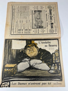 L'Assiette au Beurre N°146. Les dames n'entrent pas ici.  Par Geo-Dupuis. 16 Janvier 1904.