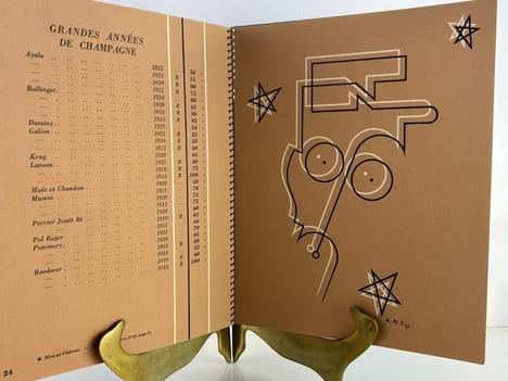 ETABLISSEMENTS NICOLAS. Liste des grands vins fins 1931. Illustrations de A.M. Cassandre. Complet du feuillet volant sur les appellations d'origine ...