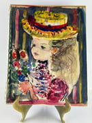 ETABLISSEMENTS NICOLAS. Liste des grands vins fins 1957. Sous le signe d'une petite fille. par ETABLISSEMENTS NICOLAS. Aquarelles deConstantin (Kostia) TERECHKOVITCH - Image 1