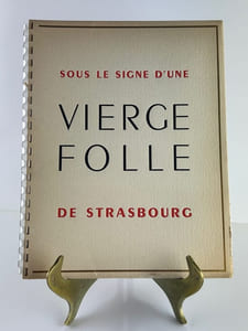 ETABLISSEMENTS NICOLAS. Liste des grands vins fins 1951 Sous le signe d'une vierge folle de la cathédrale de Strasbourg.