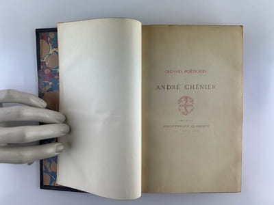 Oeuvres poétiques de André Chénier publiées avec une introduction et des notes par Eugène Manuel. 