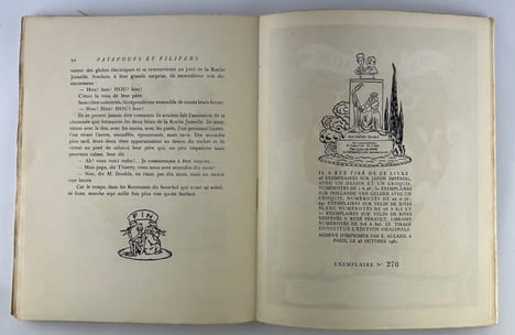 Patapoufs et Filifers. 75 dessins de Jean Bruller. Edition originale, comportant un envoi autographe signé d'André Maurois. . André MAUROIS - Jean ...