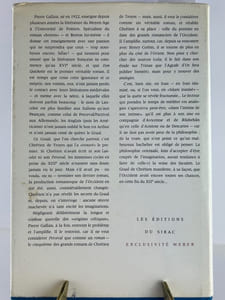 Perceval et l'initiation. Essais sur le dernier roman, de Chrétien de Troyes, ses correspondances orientales et se signification anthropologique.