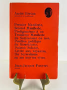 Manifestes du Surréalisme : Premier Manifeste, Second Manifeste, Prolégomènes à un Troisième Manifeste du Surréalisme ou non, Position politique du Surréalisme, Poisson Soluble, Lettre aux voyantes, Du Surréalisme en ses oeuvres vives. ENVOI d'ANDRE BRETON à Guy Béatrice. par André BRETON - Image 2