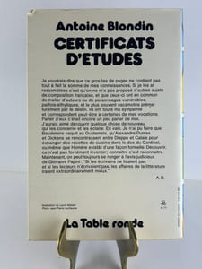 Certificats d'études. 