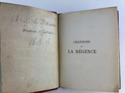 Chansons sur la Régence. Trois chansons attribuées au Régent publiées par Ach. Genty par Philippe, Duc d'Orléans / A. Genty - Image 2