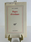 Pages d'écriture. Edition originale. par Jean TARDIEU - Image 1