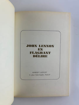 En flagrant délire. Tentative de traduction par Christiane Rochefort et Rachel Mizrahi. John LENNON