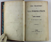 Essai philosophique sur la formation de la langue française. par Edelstand Du Méril (1801-1871, philologue et paléographe français, cousin germain de Jules Barbey d'Aurevilly). - Image 2