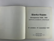 (Art Brut) Slavko Kopac. Rétrospective 1936-1981 (peinture, sculpture, céramique) 21 octobre - 21 novembre 1981 Paris Art center. OUVRAGE ORNÉ D'UNE OEUVRE ORIGINALE SIGNÉE SUR LA COUVERTURE. par Slavko KOPAC. Textes de Joja Ricov, Benjamin Peret, Michel Ragon, Jean Dubuffet, Radovan Ivsic, Françoise Choay - Image 3