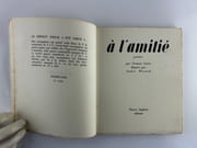 A L'AMITIE. Illustrations par André Warnod.  par Francis CARCO. André WARNOD - Image 2