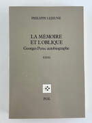 La mémoire et l'oblique. Georges Perec autobiographie. Essai. par Philippe LEJEUNE - Image 1