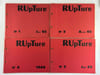 (Surr&eacute;alisme - Revue po&eacute;tique ) RUpTure  N&deg;1 janvier 1965, N&deg;2 avril 65, N&deg;3 juillet 1965, N&deg;4 1966. Groupe RUpture : Jean-Pierre Lemaire, Jean-Claude ...