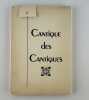 Cantique des Cantiques de Salomon. Edition &eacute;tablie sur la version de Louis Segond