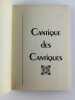 Cantique des Cantiques de Salomon. Edition &eacute;tablie sur la version de Louis Segond