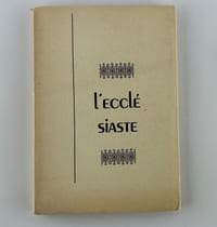 L'Ecclésiaste. Paroles de l'Ecclésiaste, fils de David, roi de Jérusalem.