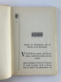 L'Ecclésiaste. Paroles de l'Ecclésiaste, fils de David, roi de Jérusalem.