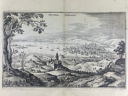 (Gravure ancienne) Merian Matthaüs - Massilia, Marseille. Vue dite "au gros arbre" Vers 1636-1644 par Merian MATTHAUS (1593-1650) - Image 2