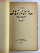 La Nouvelle Revue Française dans l'histoire des lettres 1908-1937. Envoi autographe signé à Emmanuel Mounier.  par Lina MORINO - Image 4