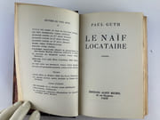 Le Naïf locataire. Edition originale. par Paul GUTH - Image 3