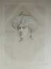 Homme au turban. Gravure originale extraite des "Conte de la six cent soixante-douzi&egrave;me nuit ". . L&eacute;onor FINI. Hugo VAN HOFMANNSTHAL 