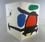 Carton d'invitation au vernissage de l'exposition MIRO le jeudi 4 juin 1970 à la Galerie Maeght, 13 rue de Téhéran Paris 8.  Imprimé en lithographie. par Joan MIRO - Image 1