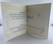 Carton d'invitation au vernissage de l'exposition MIRO le jeudi 4 juin 1970 à la Galerie Maeght, 13 rue de Téhéran Paris 8.  Imprimé en lithographie. par Joan MIRO - Image 2