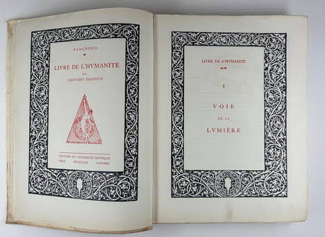 Le Livre de l'Humanité. Envoi de l'auteur à Louis de Gonzague Frick.. Edouard DAANSON 