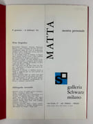 MATTA Mostra Personale. Galeria Schwarz, Milano, 1963 par Roberto MATTA / Italo CALVINO - Image 2