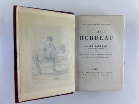Le Docteur Herbeau. Avec deux dessins de M.J. Bastien-Lepage. Gravés à l'eau-forte par M. Champollion. . Jules SANDEAU
