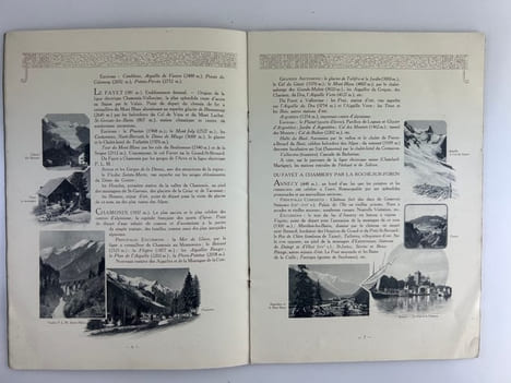 (CHEMINS DE FER- BROCHURE PUBLICITAIRE) Les Alpes Françaises. Atlas P.L.M. Savoie. Dauphiné. Massif du Mont-Blanc.Tarentaise. Maurienne. Chartreuse. ...