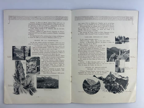 (CHEMINS DE FER- BROCHURE PUBLICITAIRE) Les Alpes Françaises. Atlas P.L.M. Savoie. Dauphiné. Massif du Mont-Blanc.Tarentaise. Maurienne. Chartreuse. ...