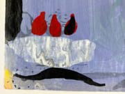 Pierre Mabille - Oeuvre originale sur papier journal. Technique mixte (encre, guache). Signée et datée au crayon par l'artiste. par Pierre MABILLE - Image 3