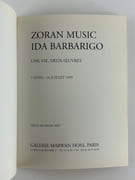 Ida Barbarigo. Réunion de 3 catalogues d'expostion. 1) Palazzo Querini Stampalia S. Maria Formosa. 4 - 30 ottobre 1975.  15 reproductions nb , 1 en couleur. Texte du discours en itailen du prof. Guiseppe Mazzariol sur feuillet volant. Liste des expositions - Biographie. 42p.  2) Galerie de France 1976 (13 reproductions).  3) Une vie deux oeuvres : Ida Barbarigo - Zoran Music. Galerie Marwan Hoss, 7 avril - 16 juillet 1999. Texte de Pierre Watt. 32p. par Ida BARBARIGO. Textes de Jean Bouret (fr. - italien). - Image 4