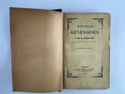 Nouvelles genevoises. Précédées d'une lettre adressée à l'Éditeur par le Comte Xavier de Maistre. Le Presbytère. La Bibliothèque de mon oncle. L'Héritage. Le Col d'Anterne. Le Lac de Gers. La Vallée de Trient. La Traversée. Le Grand Saint-Bernard. La Peur. par Rodolphe TÖPFFER - Image 2