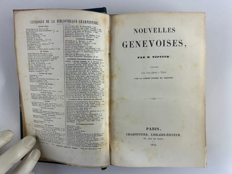 Nouvelles genevoises. Précédées d'une lettre adressée à l'Éditeur par le Comte Xavier de Maistre. Le Presbytère. La Bibliothèque de mon oncle. ...