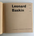 Leonard Baskin. Sculptures, dessins, gravures. Catalogue d'exposition, 15 novembre 15 d&eacute;cembre 1961. Peter et Talia Selz