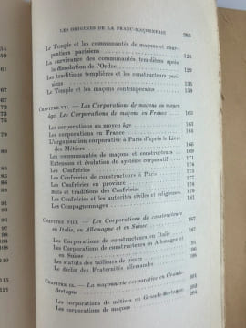 Les origines religieuses et corporatives de la franc-maçonnerie. L'influence des templiers. ENVOI À JACQUES DEBÜ-BRIDEL. . Paul NAUDON