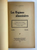 Les R&eacute;gimes alimentaires. L'homme dans la nature. L'homme sain et la vie actuelle. L'homme malade. 3e &eacute;dition. . Henri DURVILLE
