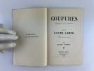 (PATAPHYSIQUE - MYSTIFICATION LITT&Eacute;RAIRE) Coupures. Trag&eacute;dies en neuf tableaux suivie de Lauma Lamer.. Julien TORMA