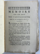 (Révolution française - Cahiers de doléances - Capitaineries royales de chasse) Mémoire sur les abus des capitaineries. Par le Marquis de G.  JOINT : Voeu patriotique pour la suppression des Capitaineries par M. P. (seconde édition) 1789, 16p. JOINT/ Un feuillet imprimé sur une page recto répondant à l'injure de M. Crespel, Procureur du Roi à  la Capitainerie d'Halatte, ayant qualifié l'auteur anonyme de Voeu Patriotique "d'Ame Atroce".  par (Stanislas de Girardin, marquis de Girardin) - Image 2