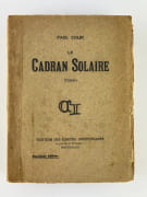 (BELGICANA) Le Cadran solaire - Roman. Envoi autographe signé à Roger Parent. par Paul COLIN (1890-1943)