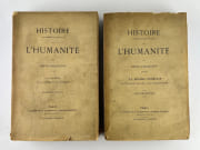 Histoire naturelle et sociale de l'humanité. 2 volumes : La Genèse de la terre et de l'homme (3e édition). Le monde primitif - Les Lois naturelles - Les lois sociales (2e édition). par Louis JACOLLIOT - Image 1