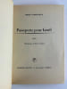 Passeports pour Isra&euml;l. Simone COMMANDEUR. Illustrations de Pierre Joubert.