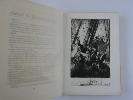 Combats et batailles sur mer. (Septembre 1914-Décembre 1914). Eaux-fortes de Ch. Fouqueray.. C. Farrère et P. Chack.