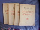 Cahiers de civilisation médiévale 3 ème année n° 1 à 4. Collectif