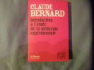 Introduction a l'Etude de la Medecine Experimentale (Monde). Bernard Claude